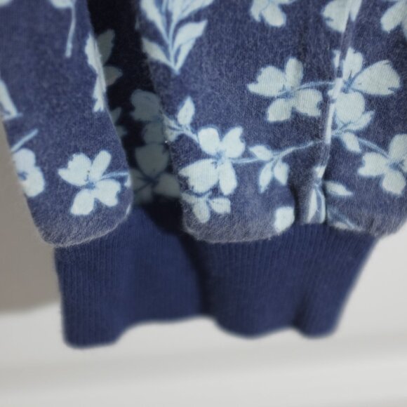 Splendid blue sakura floral drawstring jogger pants lounge pajamas size L - Picture 4 of 7